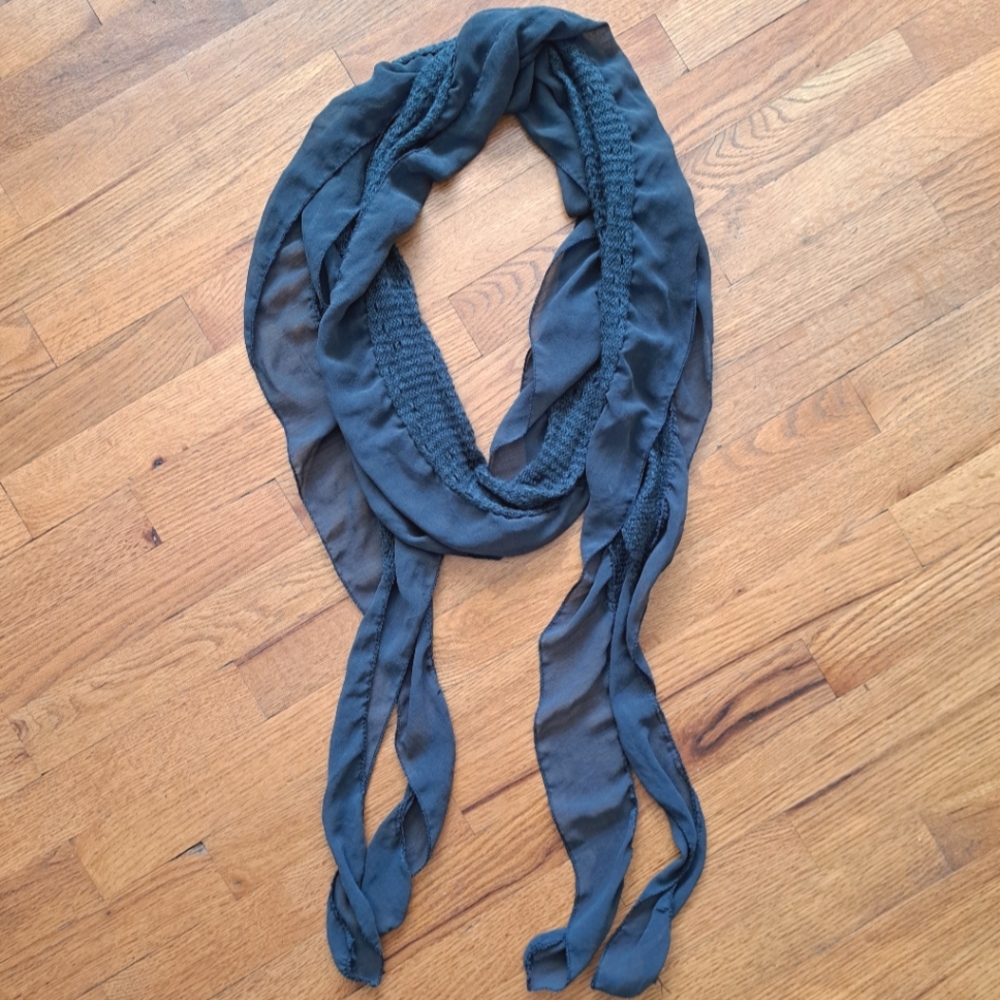 Gray Boho Scarf